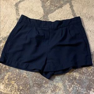 Navy blue flowy shorts